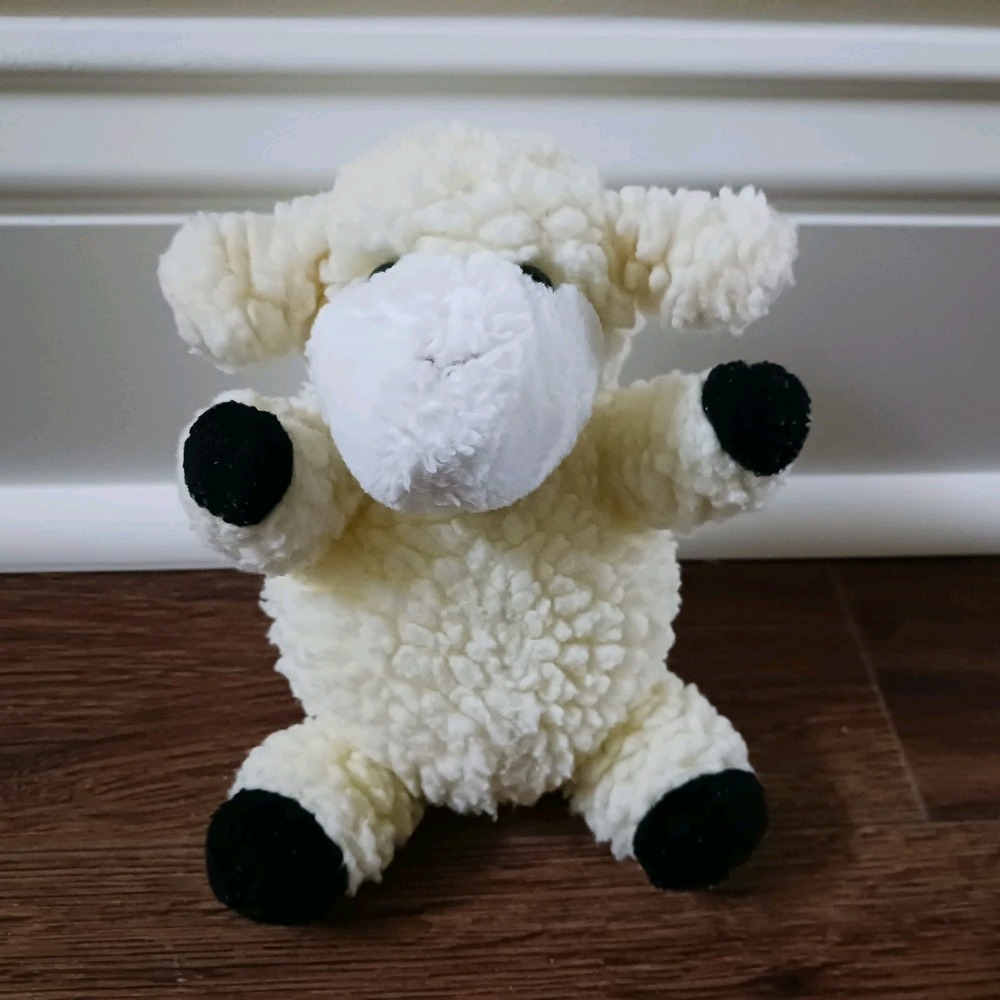 Vintage GUND Barnyard Buddies plush Lamb small stuffed toy 1989 6"